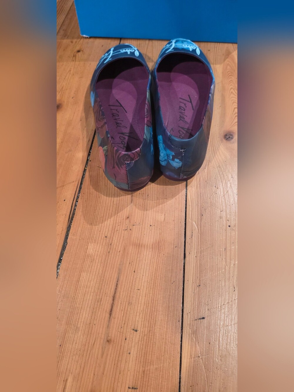 John Fluevog Women's Blue Signature Ballet Flats - Picture 4 of 7